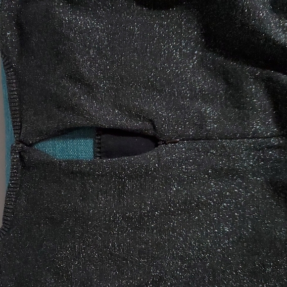 Black, sparkly, long sleeved, full length, jumpsuit for winter holidays! Size 18 - Picture 7 of 8